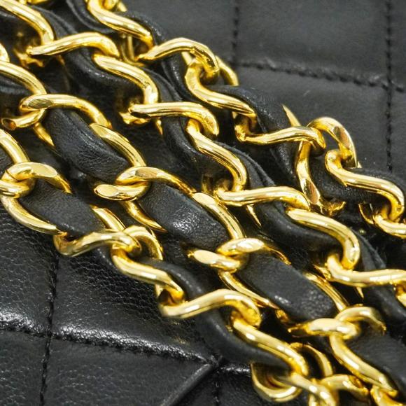 Chanel Shoulder Bag Matelasse Chain Lambskin Black Women's - Picture 10 of 16